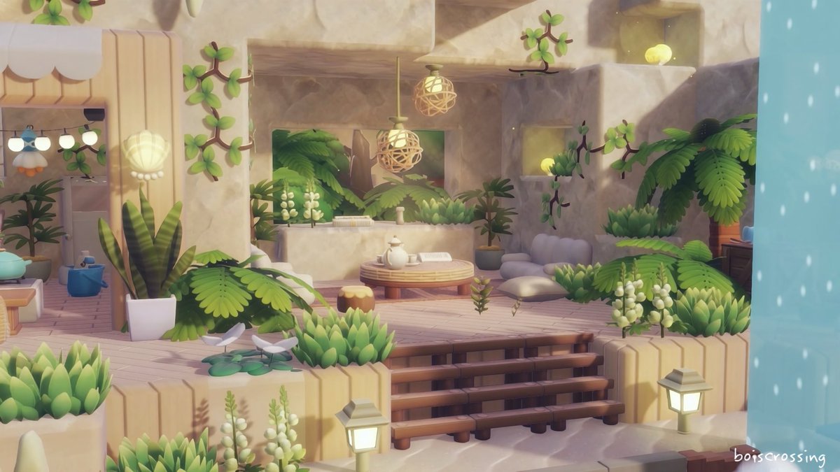 boiscrossing's tweet photo. 洞窟スパ🛁🌴
#pokopia #ぽこあポケモン https://t.co/cL54zVROQj