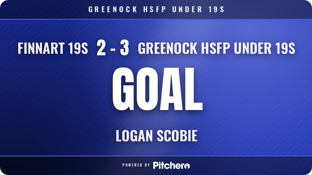 ghsfp19s's tweet photo. 80': Logan Scobie scores for Greenock HSFP Under 19s 🙌
#FINGRE #Pitchero
https://t.co/GrZ0T3vAWW https://t.co/pBejXM2Mnf