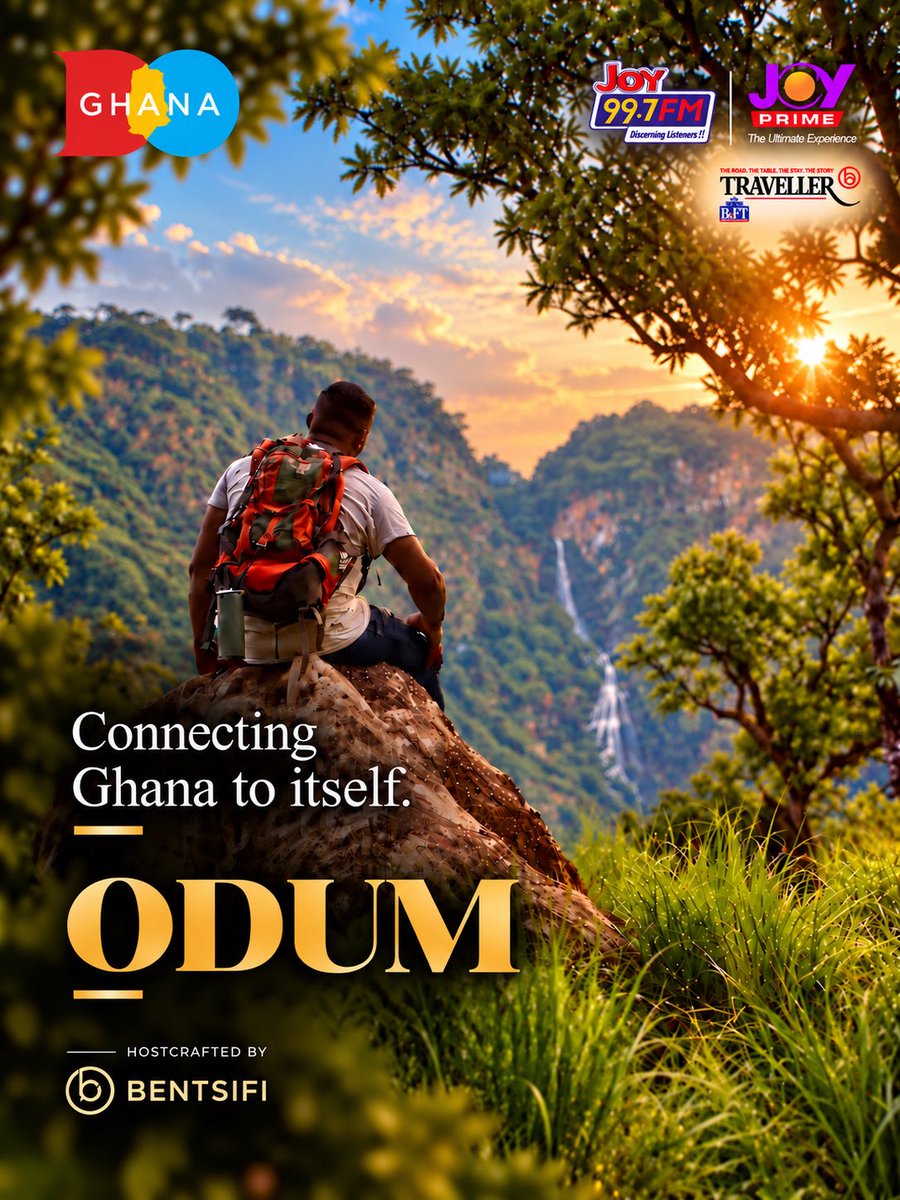 Joy997FM's tweet photo. Ghana is a story of places, people, cultures and memories. ODUM takes us on a journey across the country, connecting Ghana to itself and bringing the stories that shape us closer together.
ODUM is coming.
#DoGhana #Bentsifi #WangoWango https://t.co/qq5FCHziPI