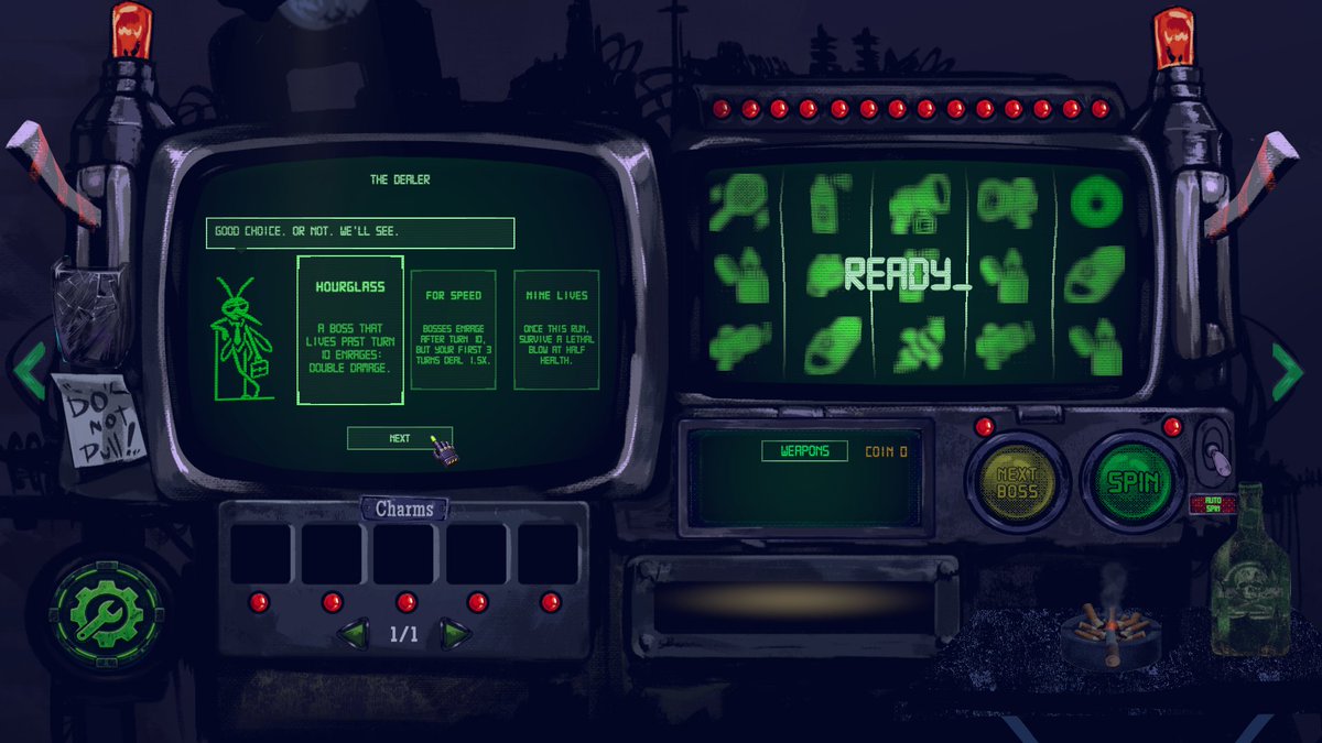 overclockint's tweet photo. Happy #ScreenshotSaturday!

Spin. Match. Fight. Repeat.

Build your attack from whatever the reels give you and take on bugs that won't make your run easy.

Every spin can change everything.

BugPot is coming to Steam. Wishlist now!
https://t.co/jT9fFTEBsX https://t.co/j7pKPtSe1k