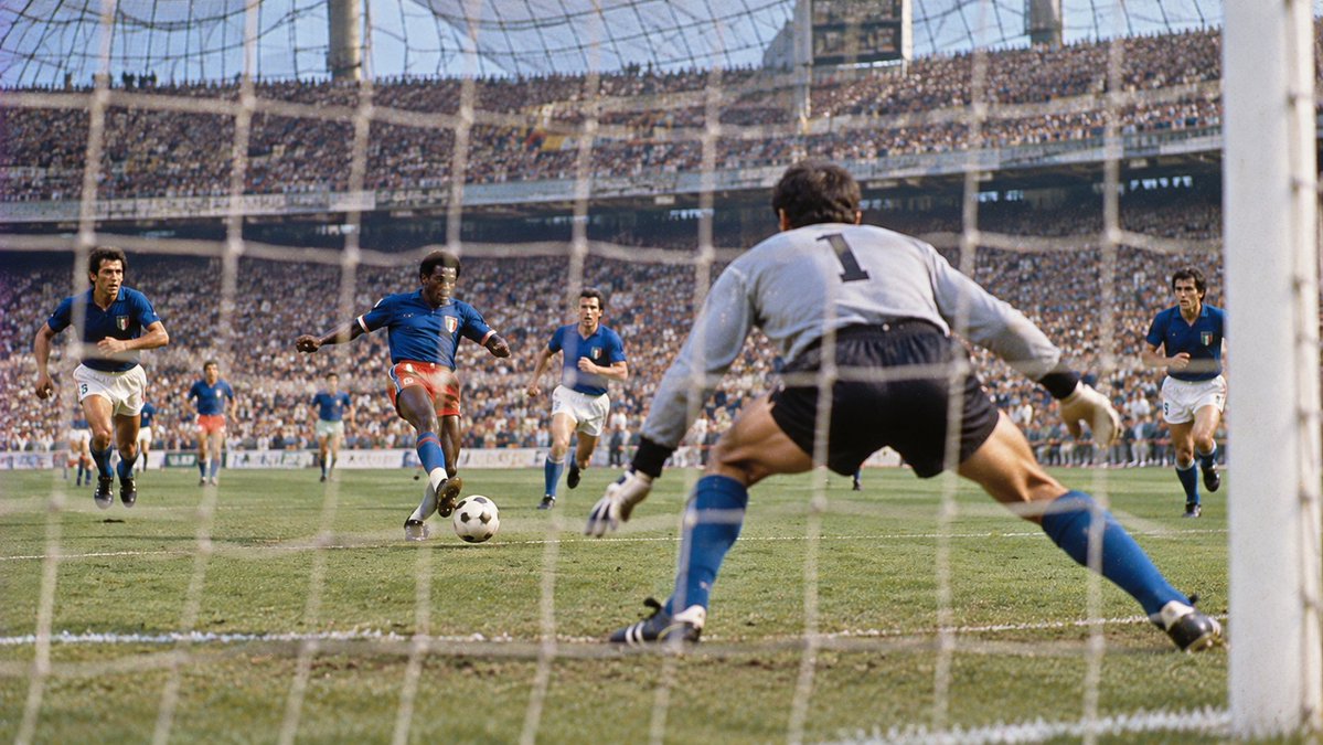 SoccerAmplified's tweet photo. DID YOU KNOW HAITI ENDED DINO ZOFF'S INTERNATIONAL CLEAN-SHEET RECORD AT THE 1974 WORLD CUP?

Haiti made its FIFA World Cup debut at West Germany 1974.

The opening match was against Italy at the Olympiastadion in Munich.

Italy had not conceded in 12 previous internationals, a run of 1,142 minutes.

Dino Zoff was in goal.

Emmanuel Sanon scored in the 46th minute and ended that sequence.

Gianni Rivera equalised in the 52nd minute.

Romeo Benetti and Pietro Anastasi completed a 3–1 Italy win.

Haiti lost all three group matches.

Sanon also scored against Argentina.

He remains Haiti’s leading World Cup goalscorer, with two goals.

#WorldCup #Haiti #Italy #EmmanuelSanon #DinoZoff #FIFAWorldCup #FootballHistory #DidYouKnow