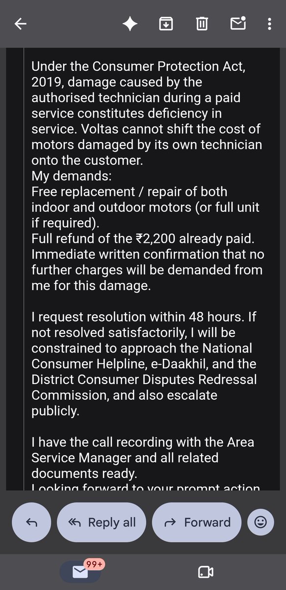 FLASH901NT's tweet photo. @myvoltas

#Fraudvoltasservice 
#voltasservicefail
SR 26090826743 https://t.co/Vgmc2wZ9ux