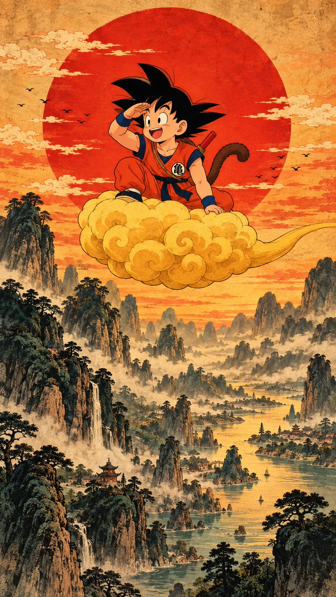 GuruWallpaper1's tweet photo. GOKU’S FIRST ADVENTURE “ DRAGON BALL 🐉 https://t.co/0XD4pOwxgq