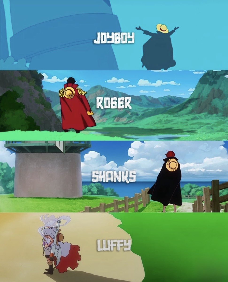 AnimeePost's tweet photo. the legacy of the straw hat https://t.co/MOJXxzdlMG