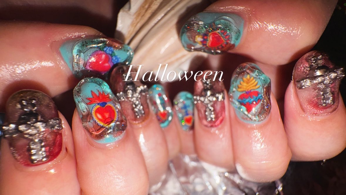 nen_nail's tweet photo. 🥶🥶🍄Halloween🍄🥶🥶

꧁  ꧂ご予約受付中꧁  ꧂
https://t.co/PC1Fs9u0yL

担当:ちねん

 #念ネイル https://t.co/ZjtzzQDqF1