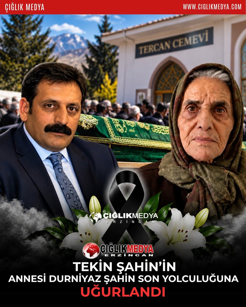 CiglikMedya's tweet photo. 🔴Tekin Şahin’in Acı Günü: Annesi Durniyaz Şahin Son Yolculuğuna Uğurlandı
https://t.co/7yJJVxcKq6
#erzincan #durniyazşahin #tekinşahin #tercan #çığlıkmedya https://t.co/XPofOybLde