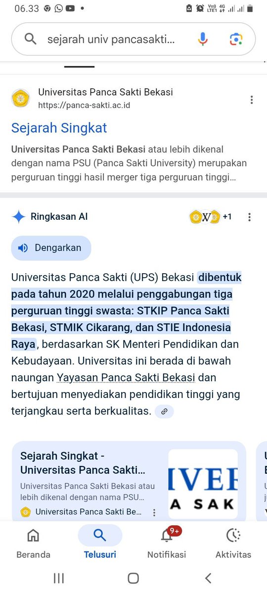FlorentiusDina4's tweet photo. Sejarah univ pancasakti bekasi https://t.co/075Di66nhL