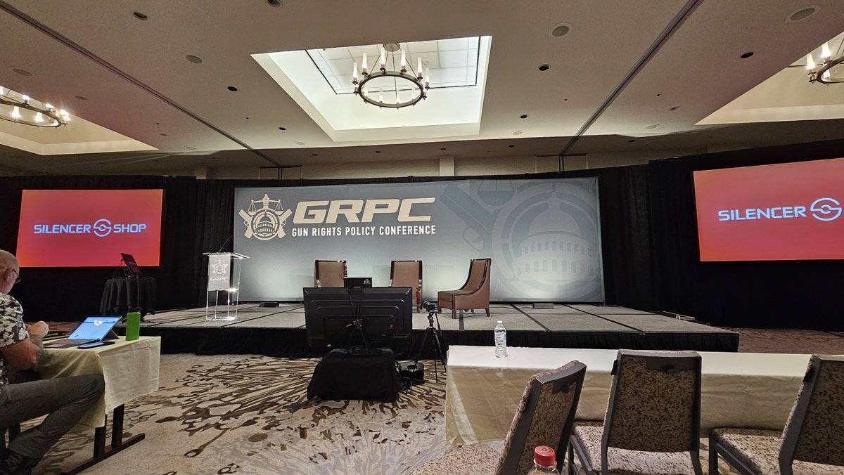 susanmyers_2a's tweet photo. Early girl snagged herself a prime spot to sit on the edge of her seat for today's jam-packed Gun Rights Policy Conference! Let's go! #GRPC https://t.co/grKRlAAzsn
