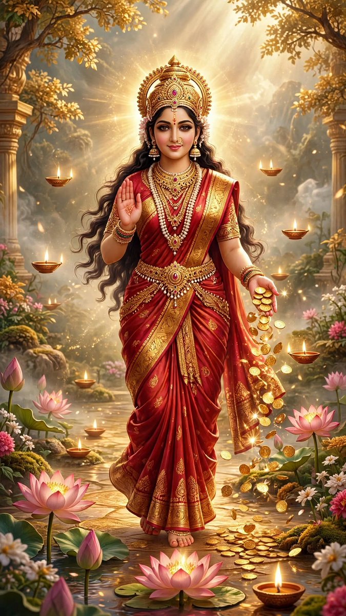 AnnyaBasu's tweet photo. 🌸✨ Where Lakshmi Walks, Abundance Blooms. 💛🪷
#GoddessLakshmi #MaaLakshmi #Lakshmi #Abundance #DivineFeminine #SanatanDharma #HinduGoddess #Prosperity #DivineVibes #SpiritualArt #IndianMythology #AIArt #X https://t.co/MqmtdxsLCj