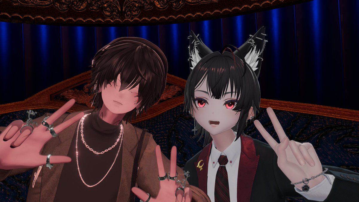 ryukisanVRC's tweet photo. 9/25 -NYX-さんにお邪魔しました。
第一ローテ　はるんぱすさん
第二ローテ　犬っころさん
第三ローテ　siraさん

頼むカクテルによって接客内容が変わるとのことで初めての体験でした！
楽しい時間を過ごせました～また来ます

#VRC_NYX https://t.co/ztSiYR2dTi