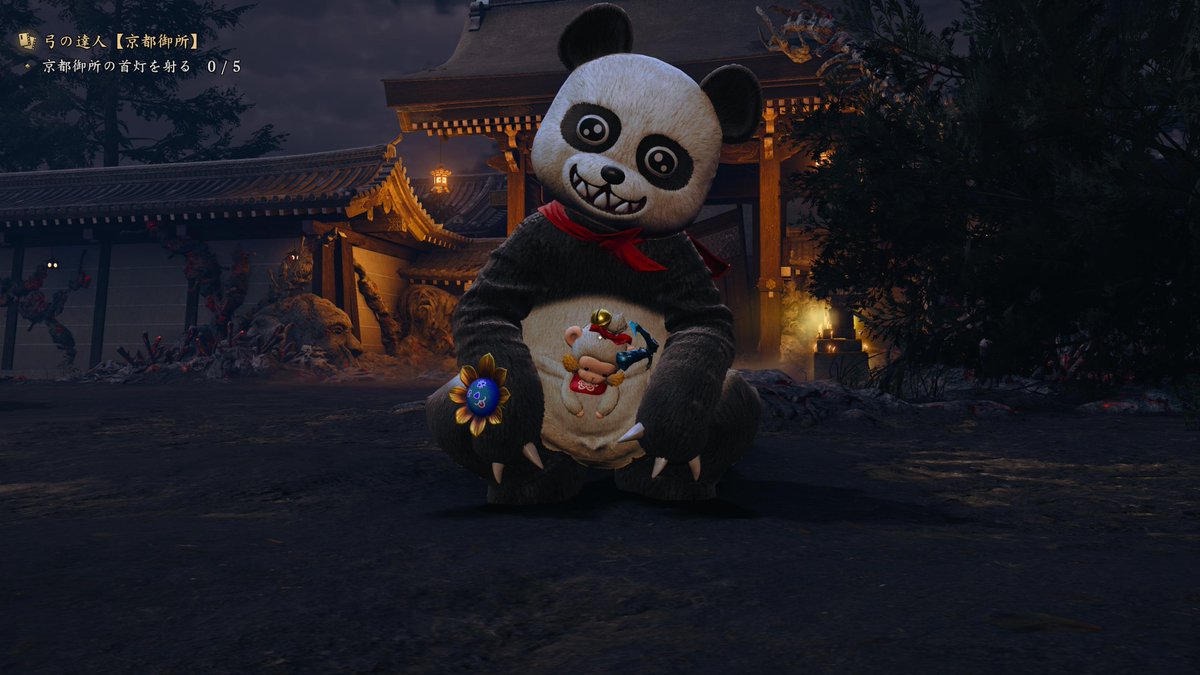 16Renka's tweet photo. かわいいw🐼
#鬼武者WayoftheSword https://t.co/RnbLgKpuOu