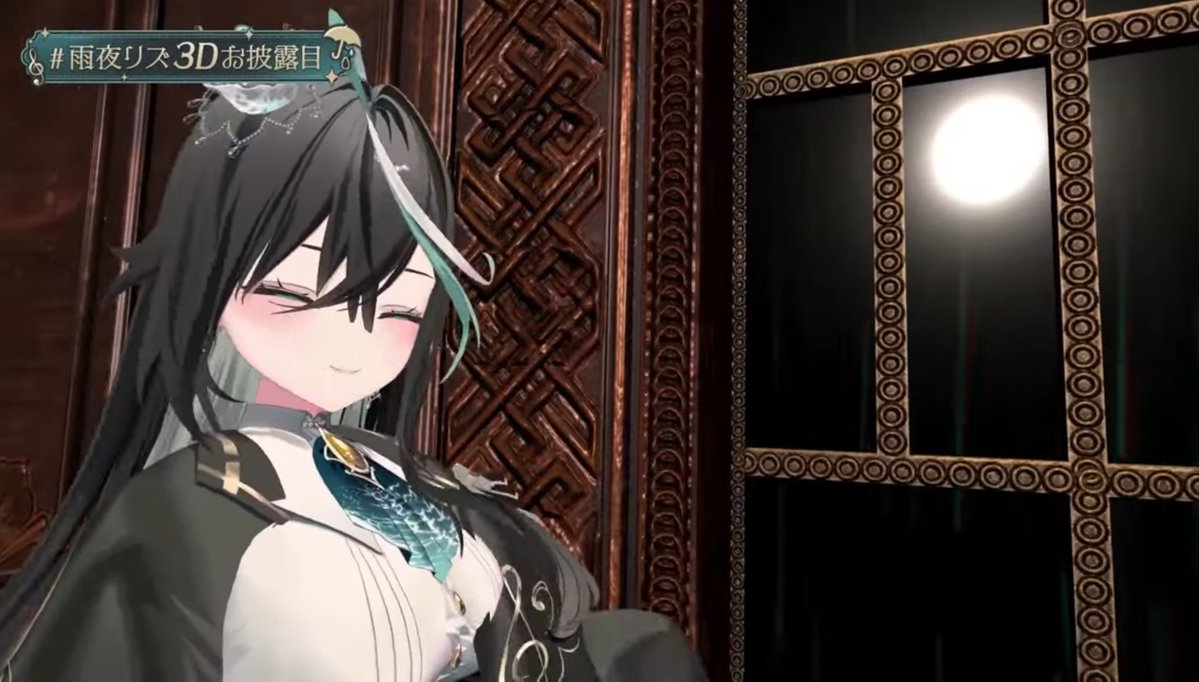 sa___kat's tweet photo. 守りたいこの笑顔。
 #雨夜リズ3Dお披露目 https://t.co/rSUFezWJ9f