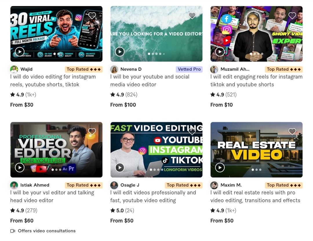ShewazAli786's tweet photo. @noahnyle If you’re still looking for editors, here are a few Fiverr Top Rated freelancers you might want to check out 👇
Check freelancers here: 
       👇👇👇
    https://t.co/wXktTCVKVI

#AD https://t.co/z2VoWTRXdA