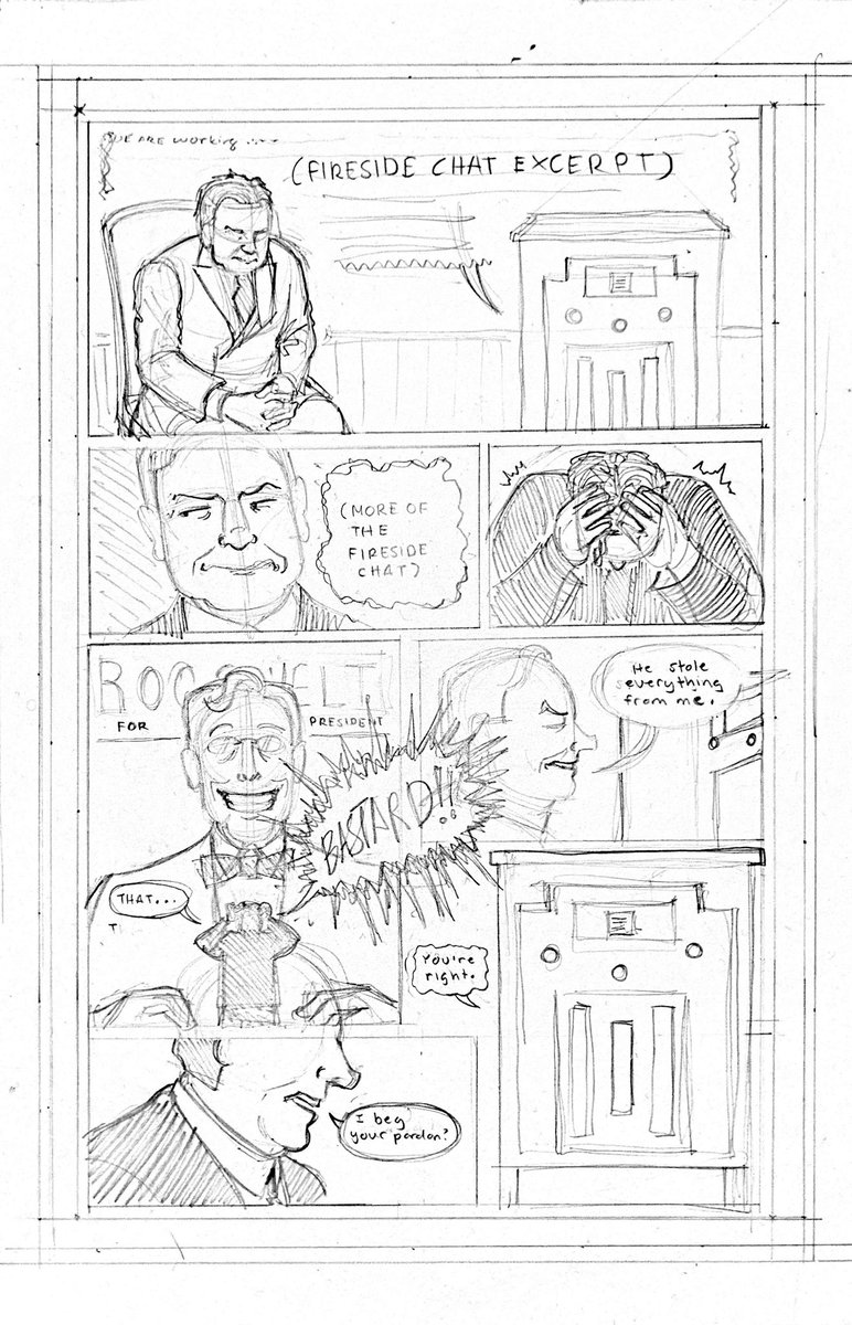 frankidacre's tweet photo. Hoover comic draft… I’m in the mood for some cosmic horror. Might ink it digitally later today ^_^ https://t.co/Vcrg10f1jN