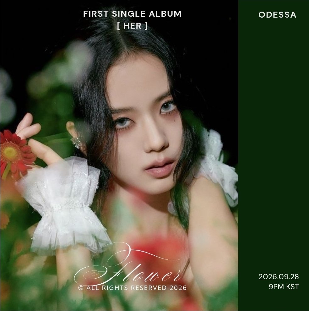 meiodesmei's tweet photo. ODESSA —  
1ST SINGLE DEBUT ALBUM [ HER ]
❛FLOWER❜ 

첫 꽃이 피기 시작한다 
CONCEPT PHOTO #2
2026.09.28 | 9PM KST 

#ktube #comingsoon https://t.co/zmVMHemNcJ