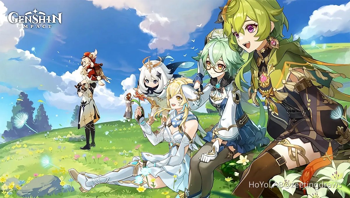 MegumiBandicot's tweet photo. It’s insane how Traveler Lumine always looks better in official artworks than Aether https://t.co/4s25TKG6RL