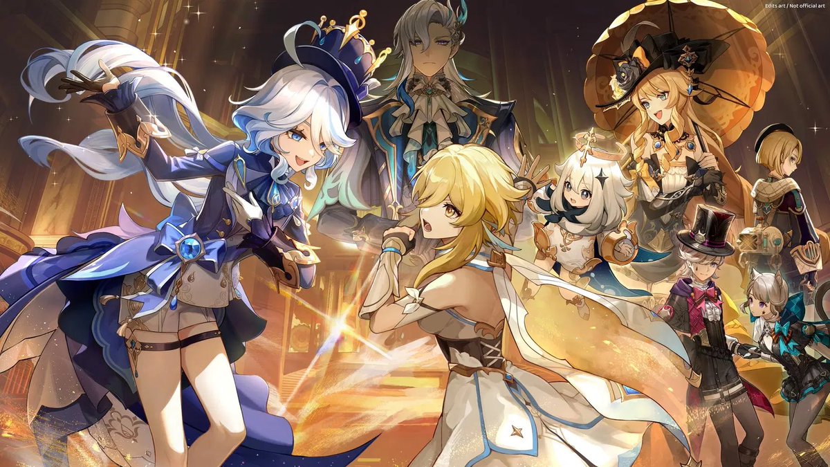 MegumiBandicot's tweet photo. It’s insane how Traveler Lumine always looks better in official artworks than Aether https://t.co/4s25TKG6RL