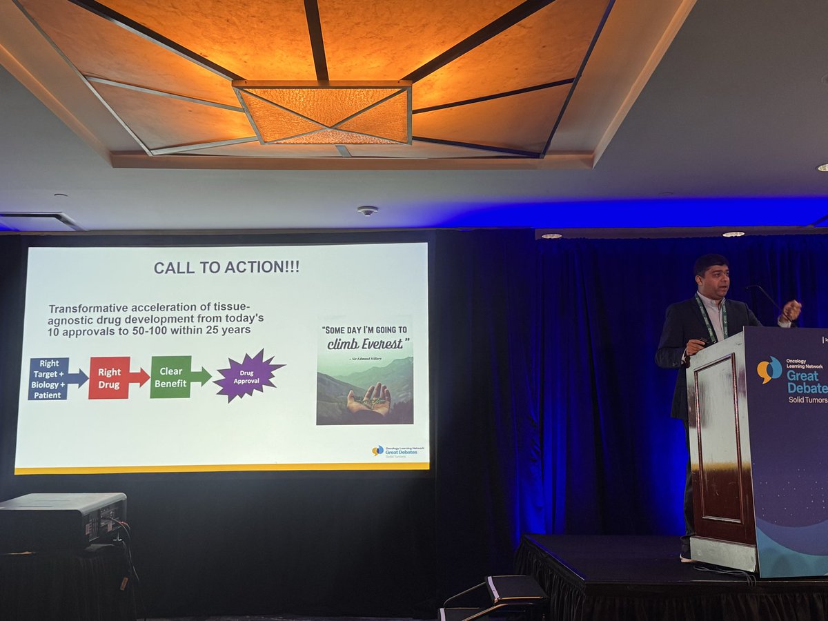 Dr. Estela Rodriguez (@Latinamd) — OLN Great Debates 2026 — Tumor-Agnostic Therapy data slide 1