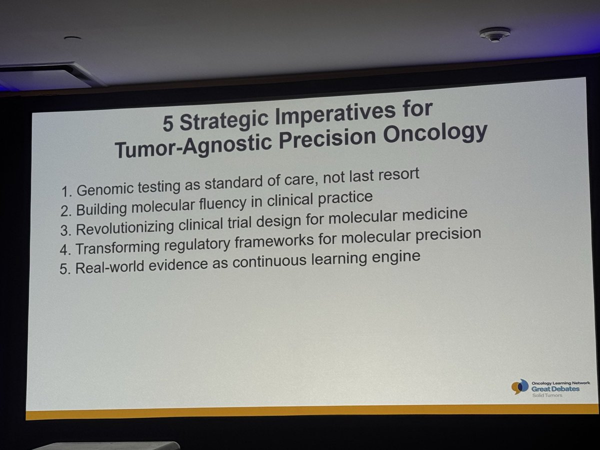 Dr. Estela Rodriguez (@Latinamd) — OLN Great Debates 2026 — Tumor-Agnostic Therapy data slide 2