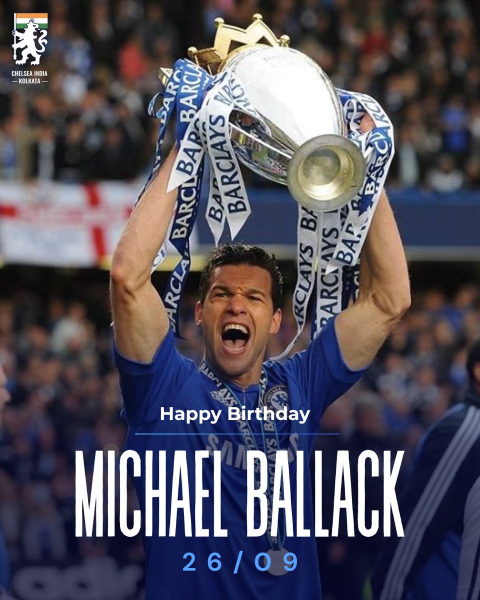CISCKolkata's tweet photo. From screamers past to dribbles ahead
From German soil to English Champions
Happy Birthday @Ballack 🎂
#Chelsea #Cfc #ChelseaIndia #Cisck https://t.co/iRtuSiYlBT