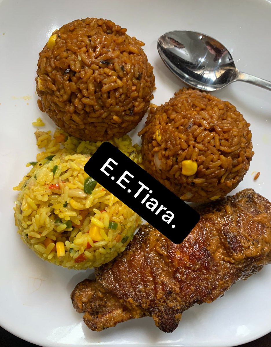 ByChefTiara's tweet photo. If you’ve been looking for good party Jollof or fried rice, hiiii.

I make both fresh and they’re available for orders, parties and events.

Send me a DM whenever you’re ready to order. https://t.co/PG6dbEuV8I