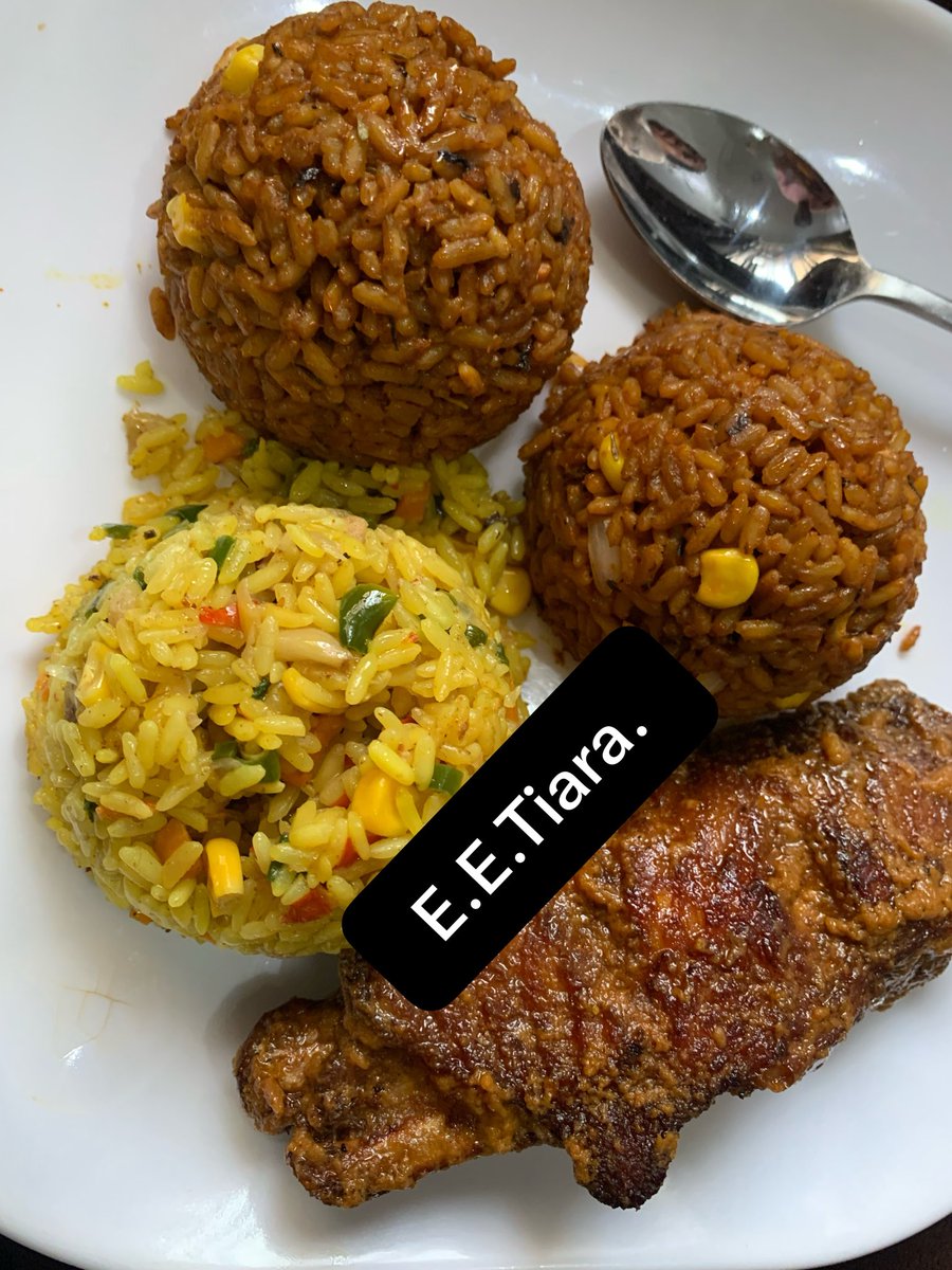 ByChefTiara's tweet photo. If you’ve been looking for good party Jollof or fried rice, hiiii.

I make both fresh and they’re available for orders, parties and events.

Send me a DM whenever you’re ready to order. https://t.co/PG6dbEuV8I