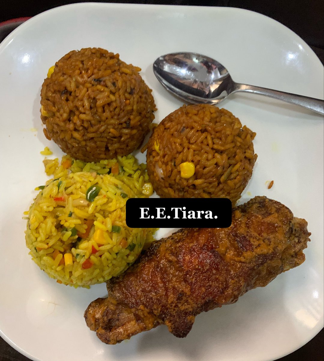 ByChefTiara's tweet photo. If you’ve been looking for good party Jollof or fried rice, hiiii.

I make both fresh and they’re available for orders, parties and events.

Send me a DM whenever you’re ready to order. https://t.co/PG6dbEuV8I