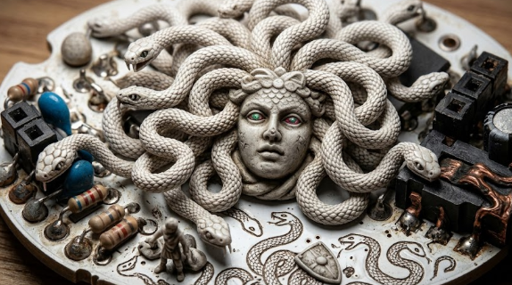 dextune's tweet photo. @KenKenMkIISR It looks just like Medusa.

It was actually a bit creepy, but amazing work! https://t.co/nPJ29yLzr0