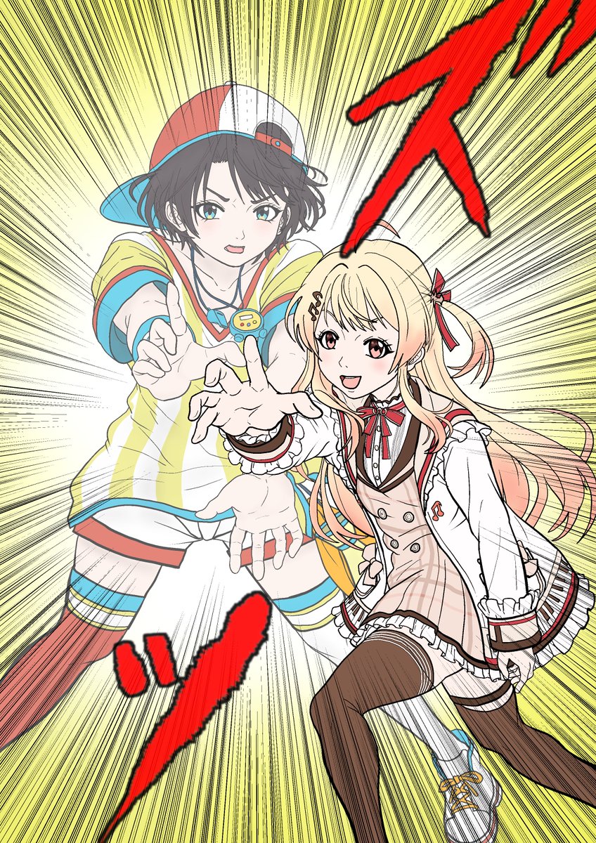 StudioTomatoon's tweet photo. 親子かめはめ波　#プロテインザスバル　#Artnose https://t.co/KmuYzs47el