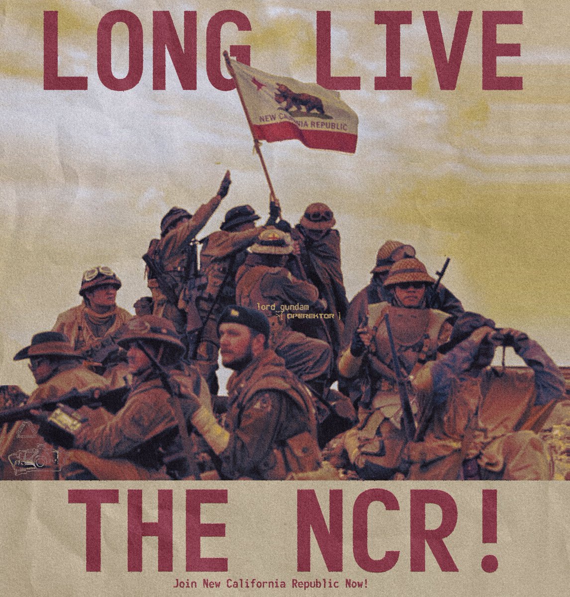oprktr's tweet photo. >[  LONG LIVE THE NCR! ]
>@lord_gundam https://t.co/MYJwEbtaHc