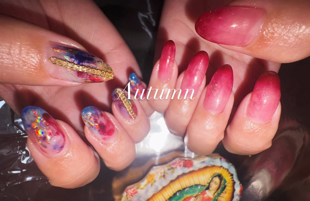 nen_nail's tweet photo. 🍁🍂🍁🍂Autumn🍁🍂🍁🍂

꧁  ꧂ご予約受付中꧁  ꧂
https://t.co/PC1Fs9u0yL 

担当:ちねん

 #念ネイル https://t.co/jF64IaKiRY