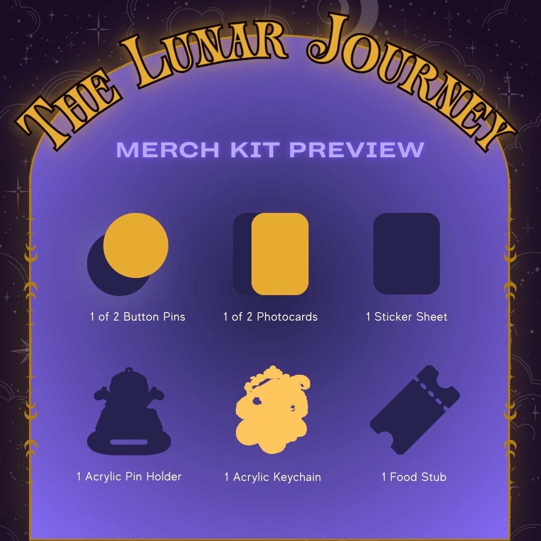 thisislunarcy's tweet photo. 🌙The Lunar Journey: A Kyun Shino Birthday CSE [Registration &amp; Merch Kit Preview]👾

And so the darkness has faded, the path is now revealed.
Dearest shinies, will you join us?

💜: https://t.co/lZSwZVOlhq

#TheLunarJourney #KyunsDay2026 https://t.co/EBXwsCUKOd