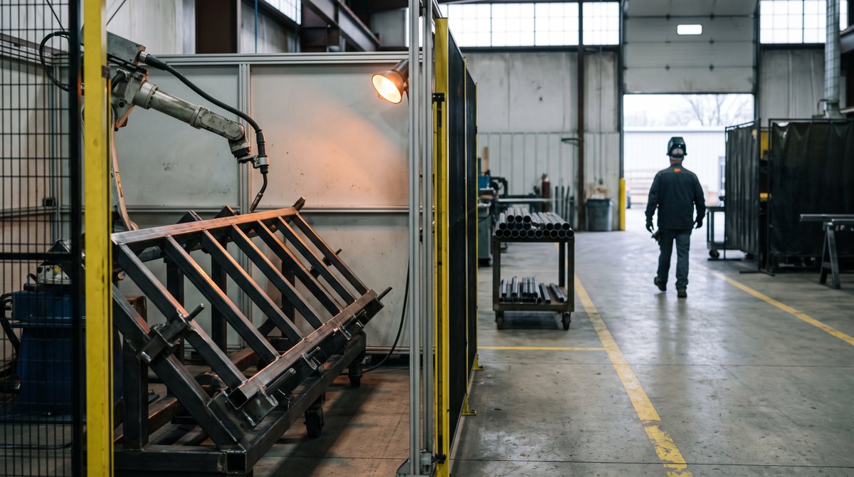 ManufacturingMg's tweet photo. Amazon plans a $100M+ robotic welding and powder coating plant in Greenwood, Indiana, with 300 jobs by 2028.
Read it as a competitor for your welders and coaters, not a new customer.
https://t.co/A84gMEdSod #Manufacturing #Welding https://t.co/CH0XgjDiuL