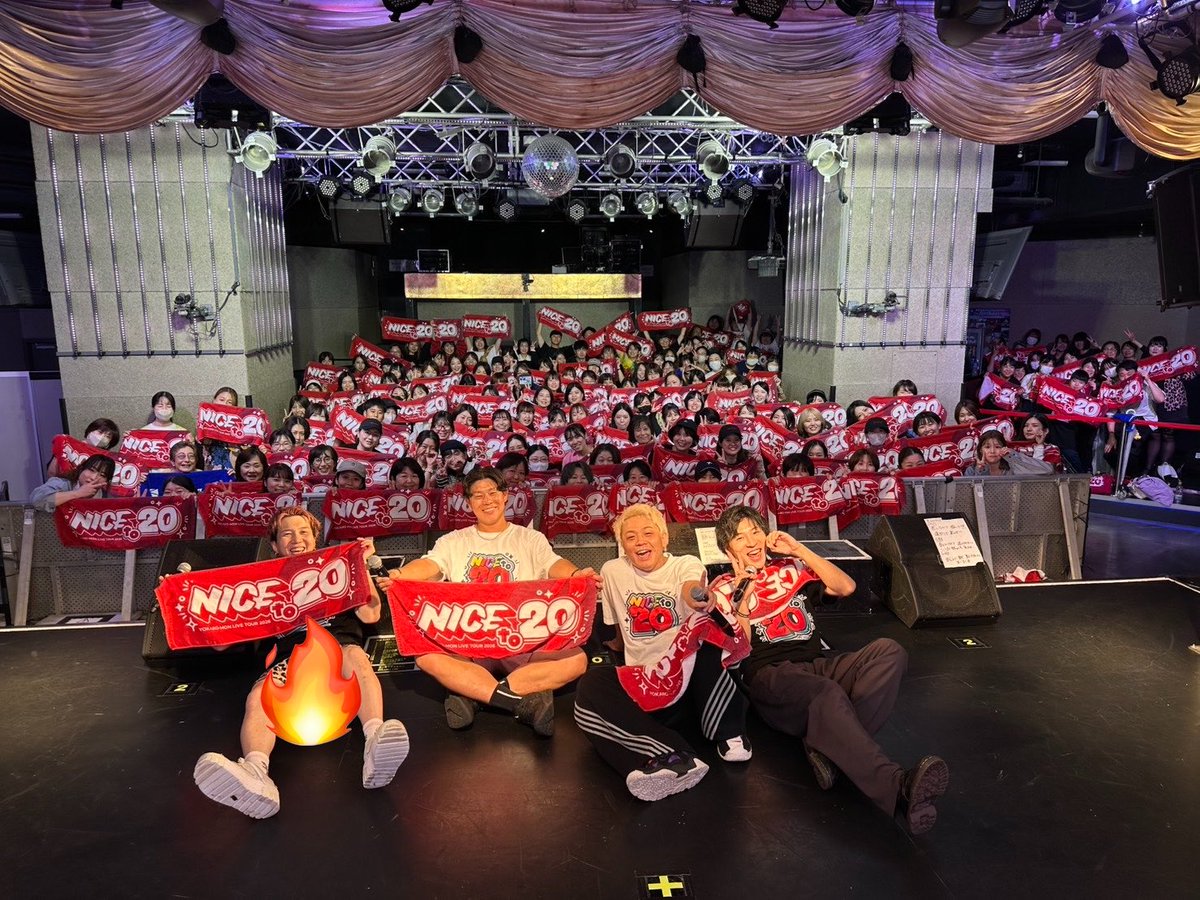 ykrm_official's tweet photo. #NICEto20 
本日のライブ赤羽ありがとうございました！

今日もみんなと一緒に最高の時間を作れて幸せでした✨😊会いに来てくれること、一緒に歌って笑って楽しんでくれること、改めて本当に嬉しかった！😍

また絶対帰ってくるけん！
最高の1日をありがとうございました！🙌✨
#YOKARO_MON https://t.co/Iy1Kufd3I2