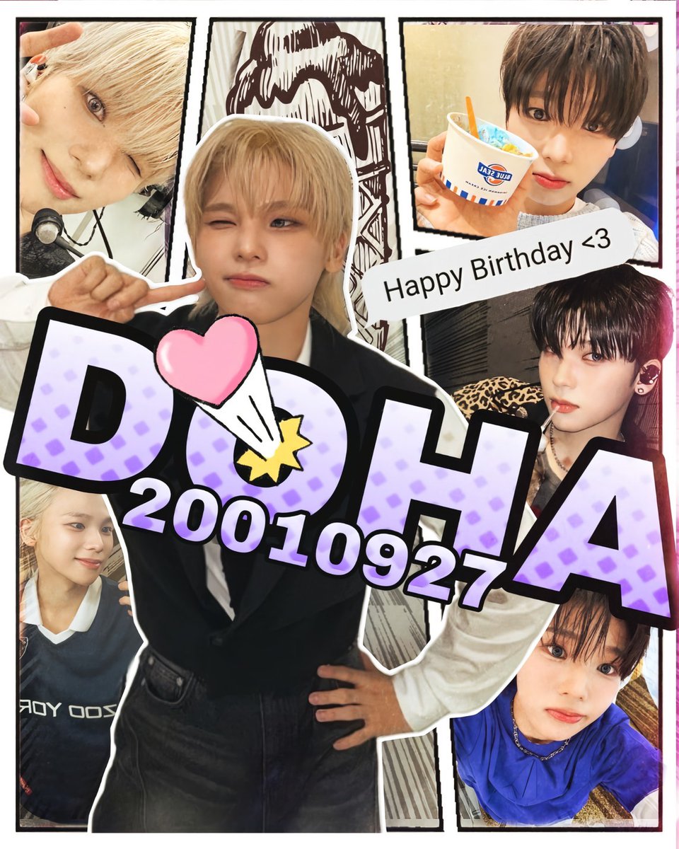 kazuta_japanFB's tweet photo. ドハ、お誕生日おめでとう💜
かわいい“まん丸ドングル”からセクシーポニョまで
どんなドハも魅力いっぱい✨
素敵な歌声とともに
これからもドハらしいパフォーマンスを
楽しみにしてるよ

#HappyDohaDay
#도하라는_행복이_태어난_날
#무대_위에서_가장_빛나는_우리의_별 https://t.co/hTI3l3Ed0w