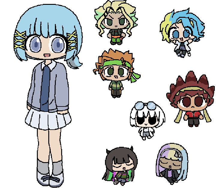 Ody_Epic's tweet photo. I drew several Beyblade X characters in Pepoyo's art style!!
#pepoyo #beybladex https://t.co/wyiZ1Z452b