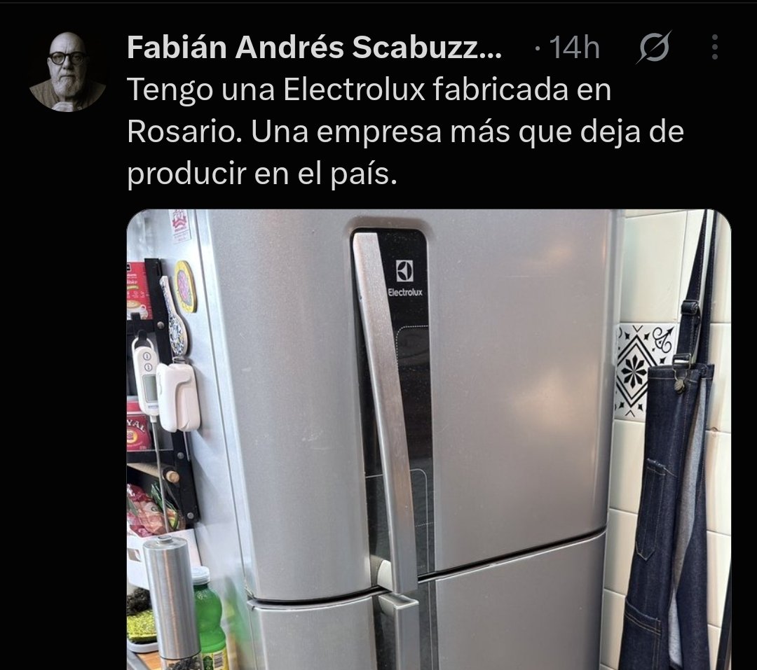 TraductorTeAma's tweet photo. Kuka: cerró Electrolux ahora importa todo 😡
El mismo kuka: por qué no me anda Amazon?

No falla nunca, los que más se quejan de las importaciones suelen ser los que más importados compran.

Periodista tenías que ser.
@fscabuzzoOK

Y después no andes llorando con que alguien te insultó, siempre te trate con respeto por causa mayor ajena a vos.
