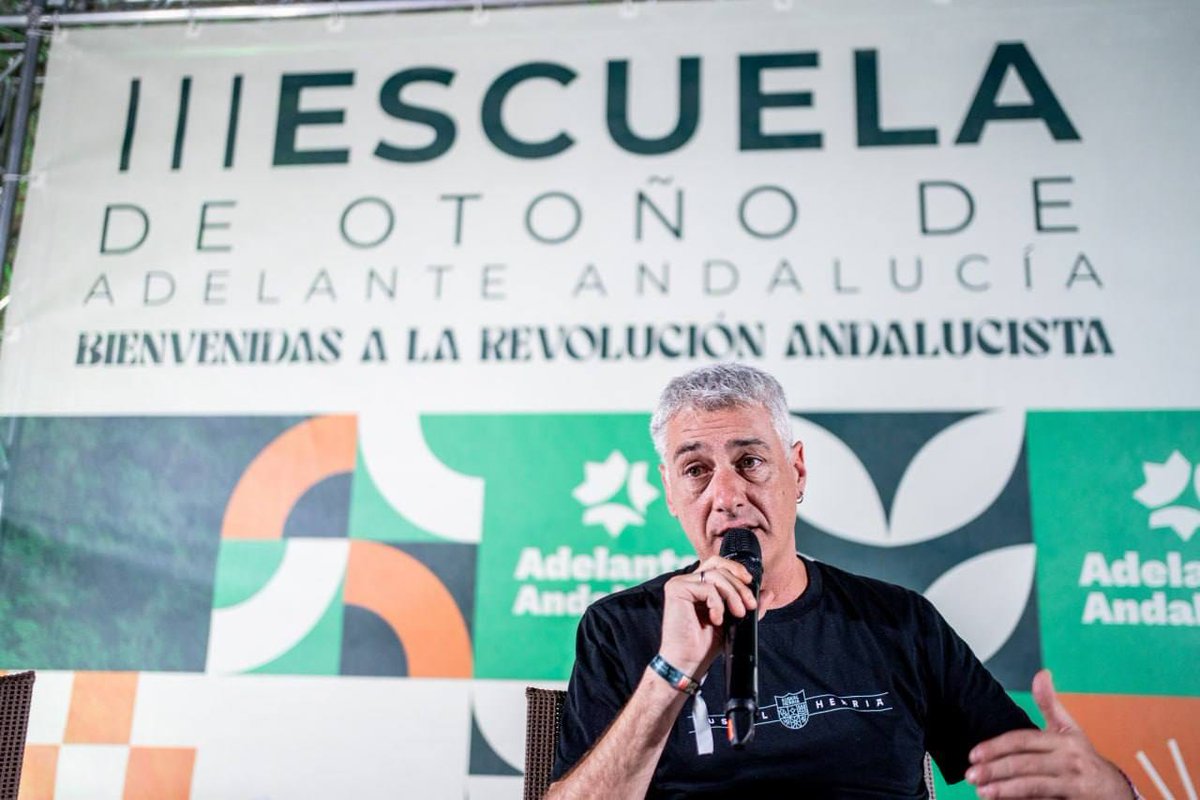 OskarMatute's tweet photo. Siempre es un placer volver a la Escuela de Otoño de @AdelanteAND. Poner en común experiencias, contradicciones y aprendizajes también forma parte del camino.

En Cuevas del Becerro hemos compartido reflexiones sobre los límites del progresismo institucional y las respuestas que pueden construirse desde lo social y las izquierdas soberanistas y alternativas.

Gracias por la invitación, el debate y la acogida. Seguimos.