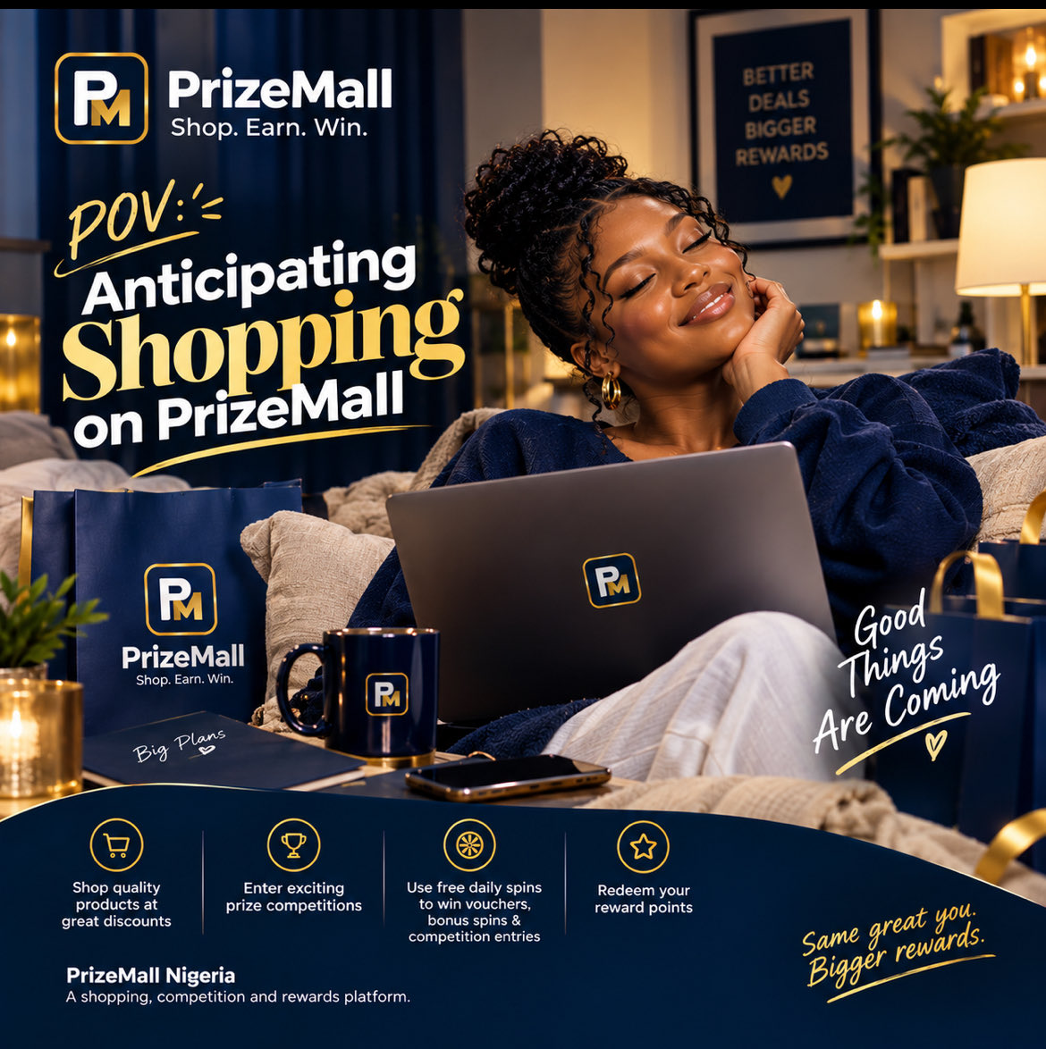 PrizeMallng's tweet photo. POV: Already anticipating your first PrizeMall shopping experience. 🛍️✨

Something exciting is coming. 💙💛

#PrizeMall #ShopEarnWin https://t.co/FBFIMmIXeV