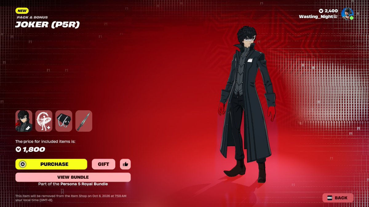 Wasting_Night's tweet photo. I saw this and thought "Huh did Joker get redesigned in Royal and I never noticed?" and realized the "P5R" designation was due to the OTHER Joker who has a bone to pick with society also being in the game. lol https://t.co/29a7juS0R8