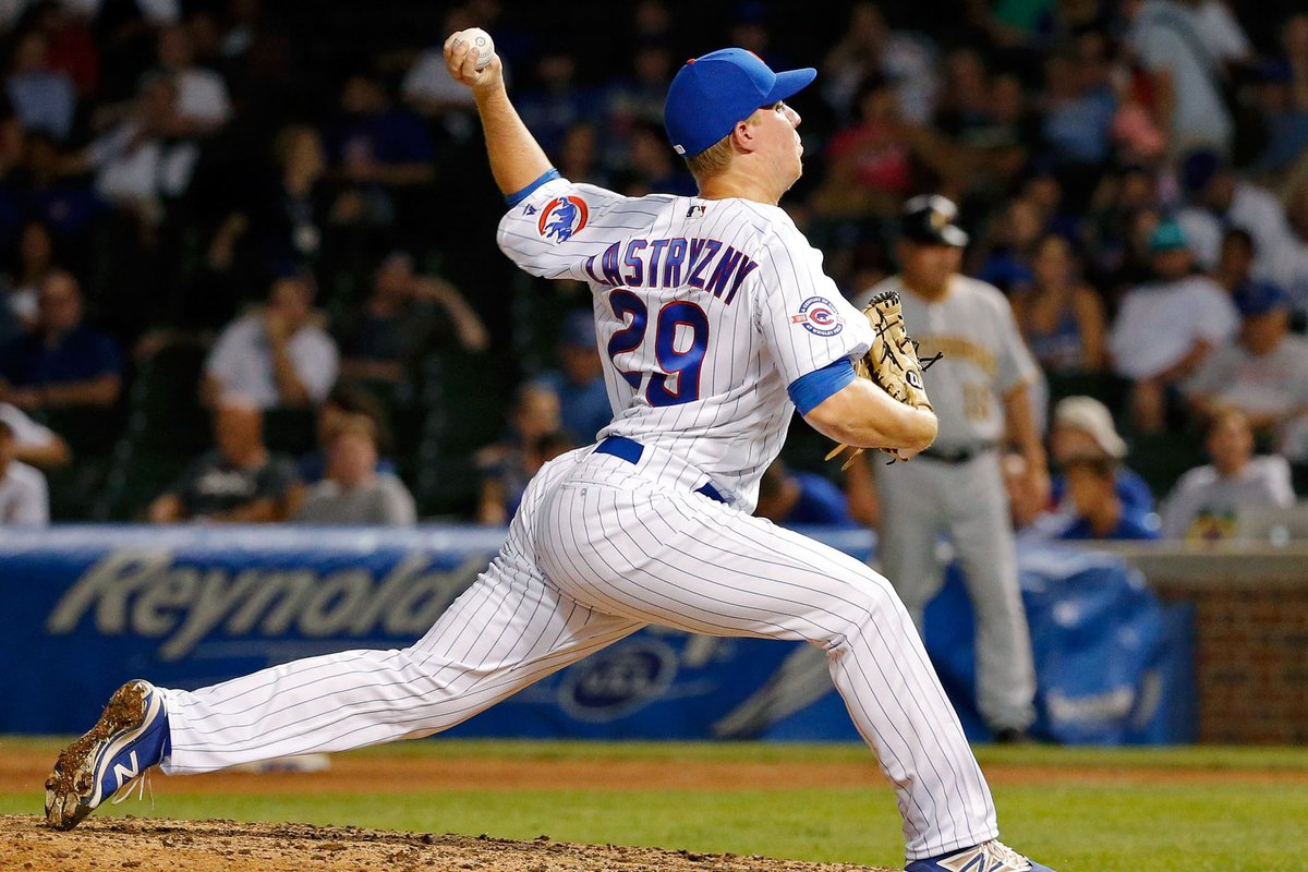 DailyRandomCub's tweet photo. Rob Zastryzny (2016-2018)

Zastryzny appeared in eight regular season games in 2016 and posted a 1.13 ERA in 16 innings. He was on the NLCS roster but did not appear in a game. 

- 2016 Cubs 10 years later - https://t.co/D2cprEfk7Q