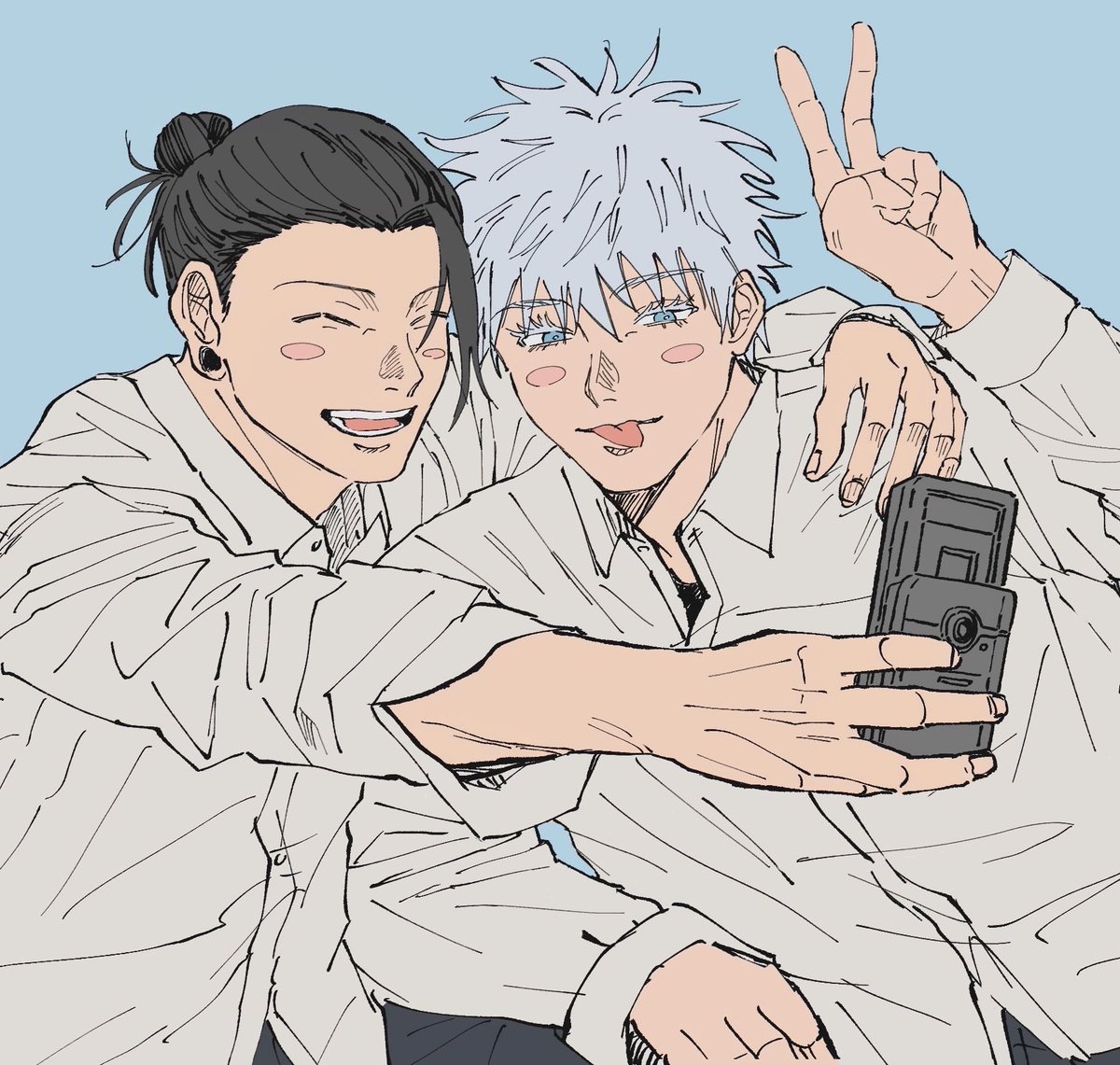 ribbon_12723_2's tweet photo. セルフィー🤳
#五夏 #satosugu https://t.co/7RSvUWhlJC