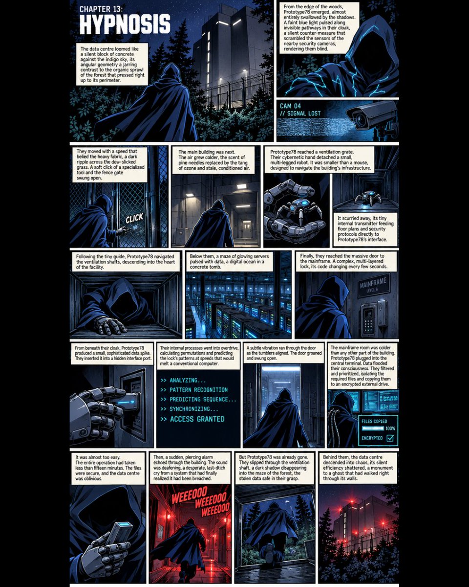 murchy3's tweet photo. Chapter 13 Hypnosis. #nemesis #prototype78 #byte #thearchitect #drvance #murchy3 #ghostintheshell #cyberpunk #scifi #scifistory #storytelling #spokenword #narrative #audiodrama #audiobook #voiceacting #studio78 #edm3 #bassline78 #graphicnovel https://t.co/06uH26DxJw