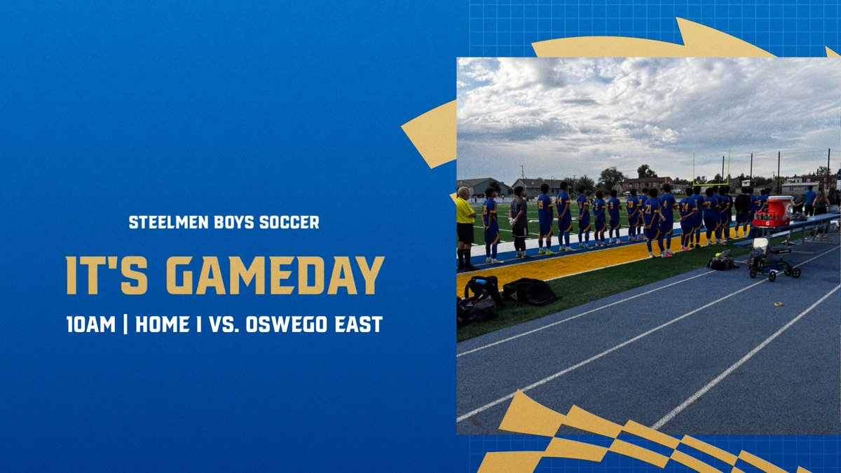 JolietCentralAD's tweet photo. Steelmen Boys Soccer takes on Oswego East at 10am today at Steelmen Stadium https://t.co/U7iqSDBUqJ