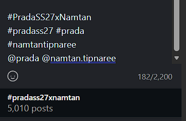 jieyan96's tweet photo. 5000 posts☑️ Give yourself a big clap! But don't stop, let's move to 6K!

NAMTAN BA PRADA SS27
#PradaSS27xNamtan
#PradaSS27 #Prada
#NamtanTipnaree https://t.co/eCMqiZarSg