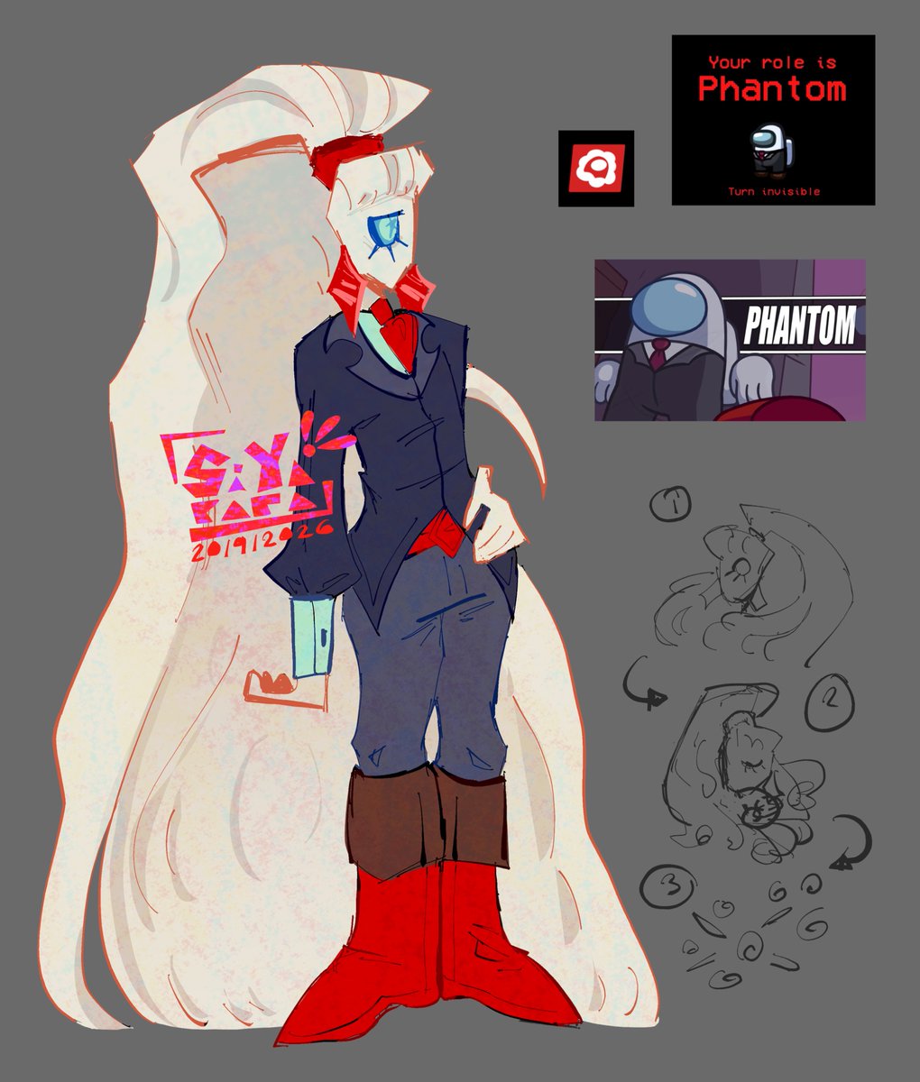 SiYapara21130's tweet photo. Phatom desing #amongus #amongusimpostor #impostorphatom #amongusphatom #amongusgijinka #amongusart https://t.co/2sUgO4S4cw