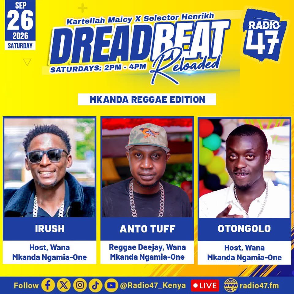 djimmokenya's tweet photo. Mkanda Reggae on @Radio47_Kenya ni mbaya 🔥🔥🔥🔥. Cc @KartellahMaicy @selectorhenrikh #DreadBeatReloaded https://t.co/etZFVkA1Nj