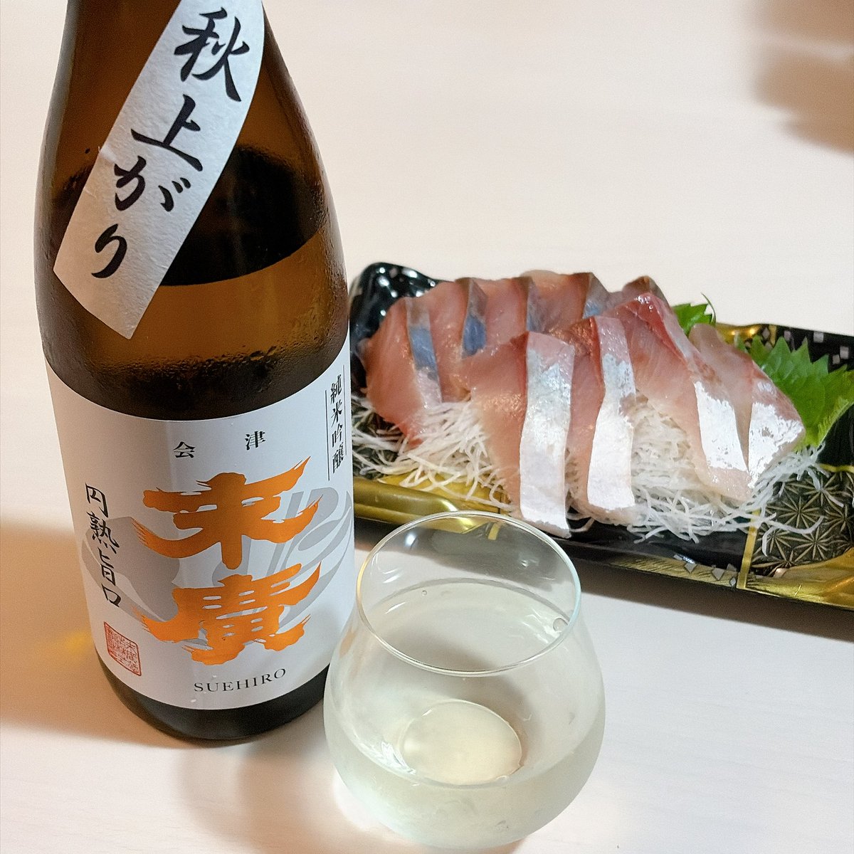 koniya_plants's tweet photo. 今月の末廣酒造の頒布会が届いたので、さっそく鰍といただきます。 https://t.co/uWXtw0vgfK