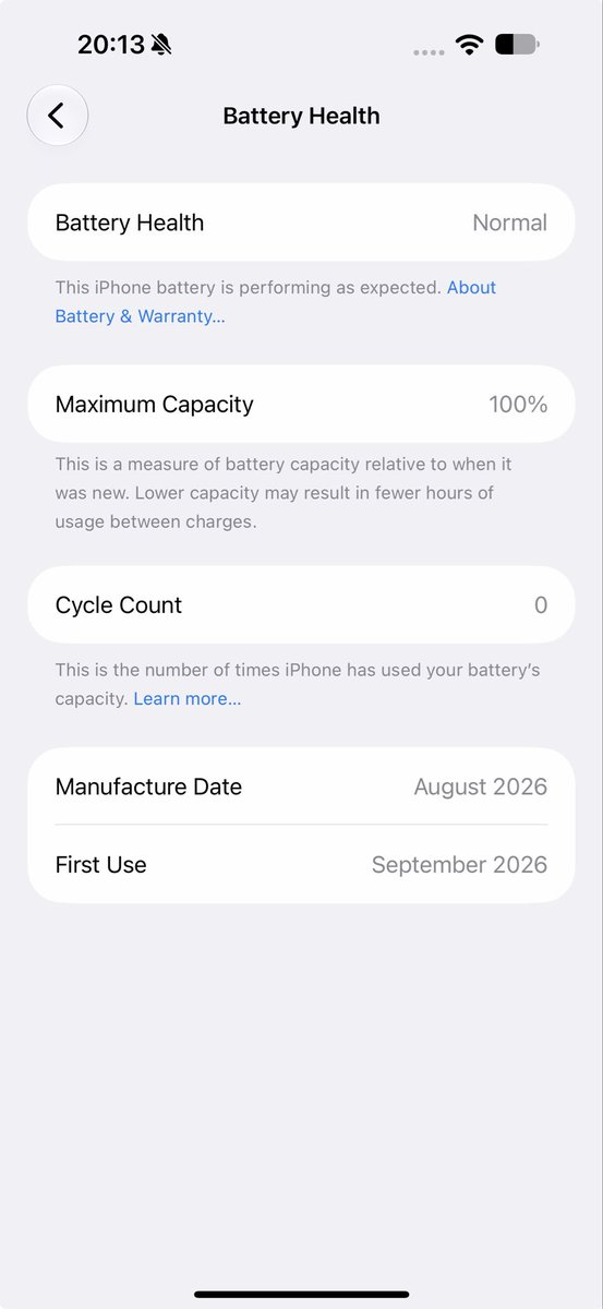 MeganTec's tweet photo. My iPhone 18 Pro Max is officially useless now https://t.co/bNxhDyLtMr