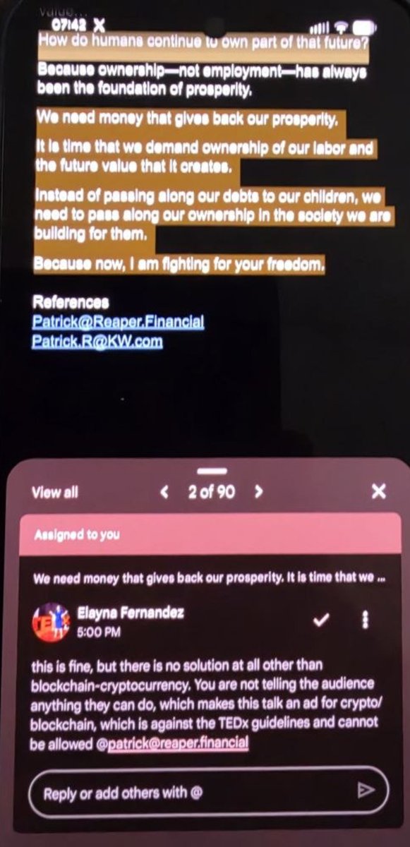 Acquired_Savant's tweet photo. Well, that was fun while it lasted.

My integrity is not, nor will it ever be for sale. I will be releasing the talk I was to deliver directly to my own YouTube.

#TEDx #TEDxSouthCongress #Austin #Entrepreneurship #Finance #FutureOfFinance https://t.co/OX8mMjVOfM